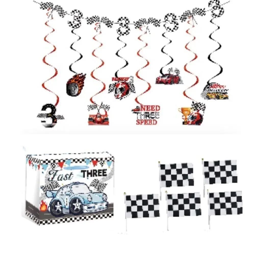 Race Car Party Decoration Set (3 year old)